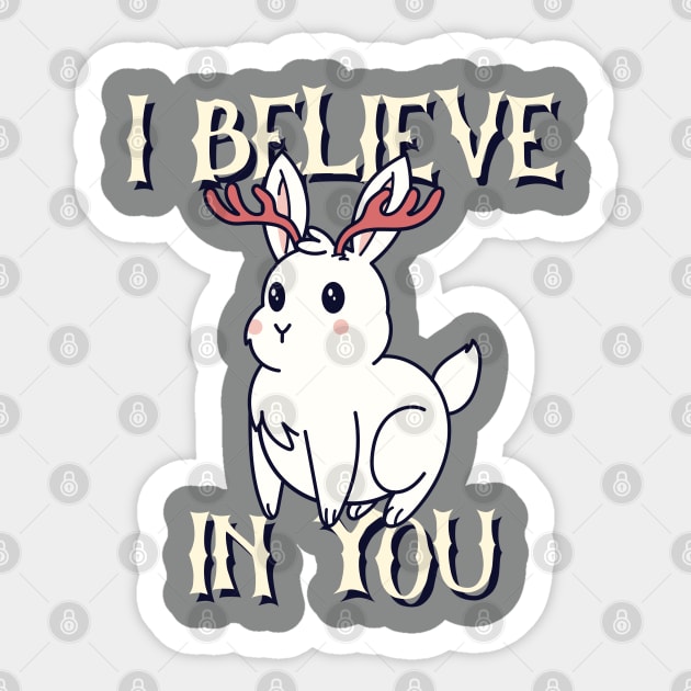 I Believe In You Sticker by ZB Designs